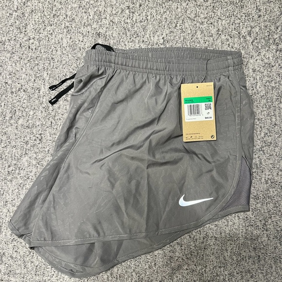 Nike Pants - Nike women's Gray Athletic Running Shorts with Reflective Swoosh
